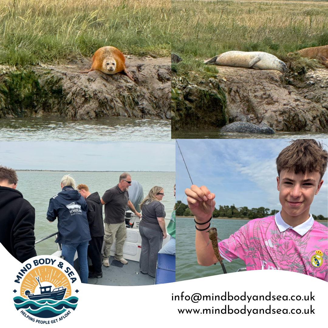 Level 2 young people crabbing and smiling